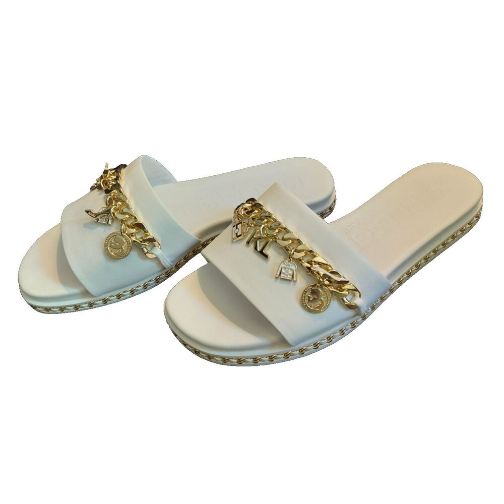 Karl Lagerfield Paris Womens Sandals Sz 8M Basia Charm